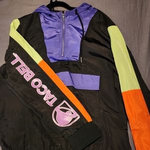 FOREVER 21 Taco Bell Windbreaker Jacket L - Men | Color: Black | Size: L